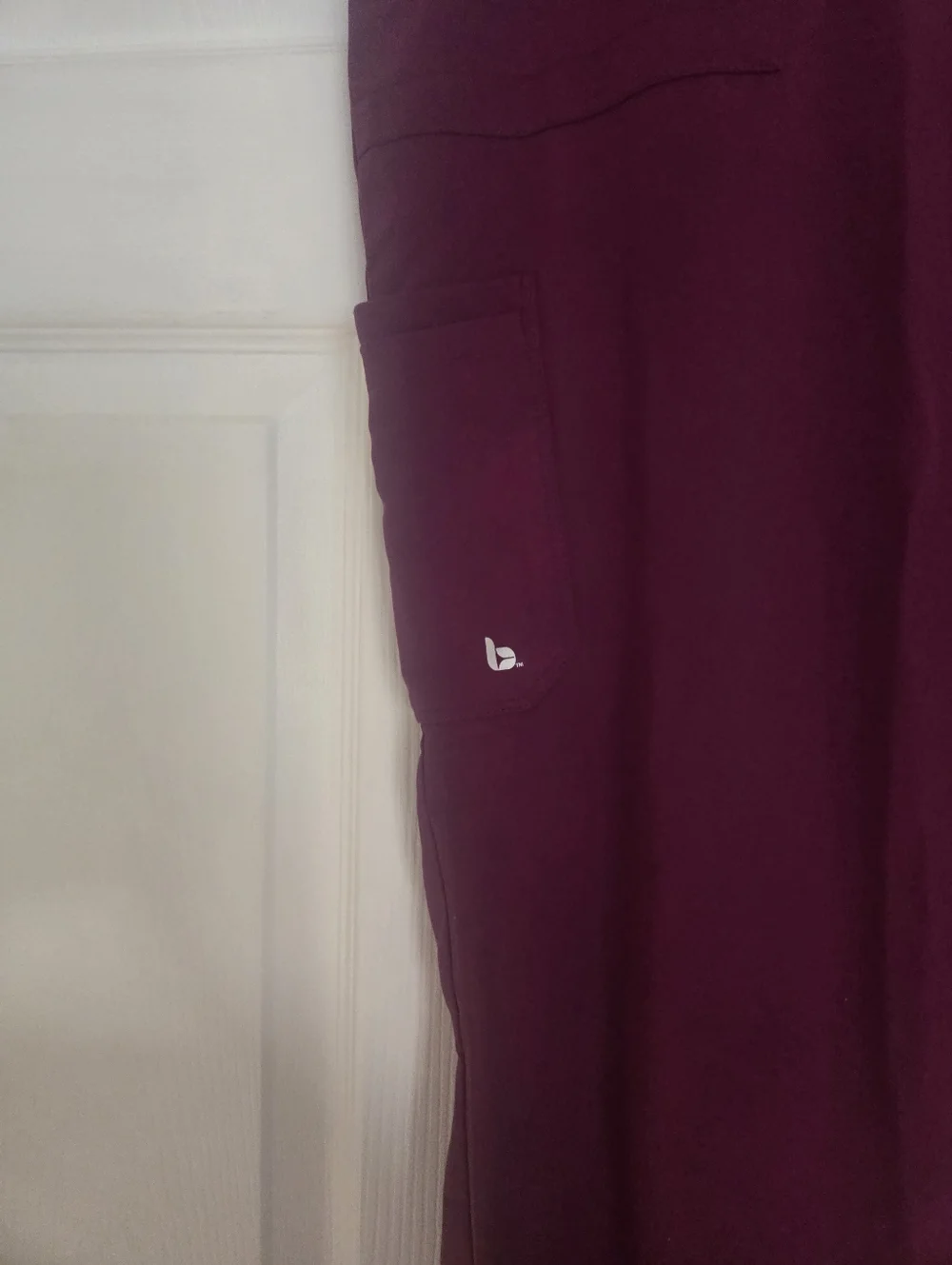 Maroon Drawstring Scrub - Picture 3 of 4